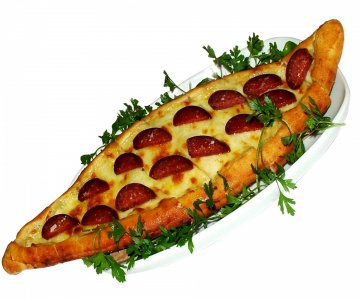 Kaşarlı Sucuklu Pide